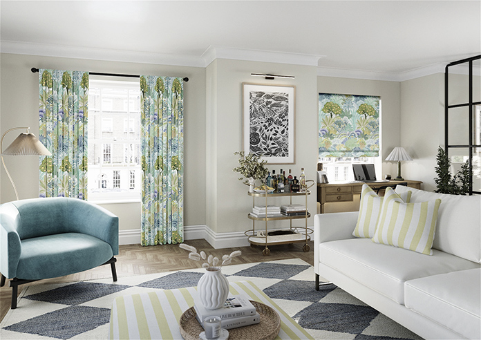 Kolkata Velvet, Spring Mist - Made to Measure Curtain - Image 7